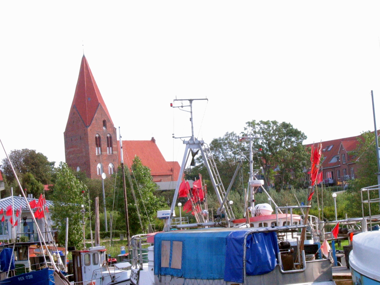 Blick auf den Hafen von Grömitz
